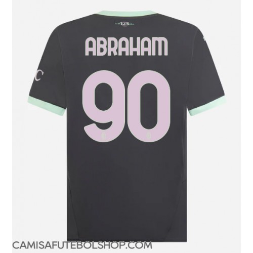 Camisa de time de futebol AC Milan Tammy Abraham #90 Replicas 3º Equipamento 2024-25 Manga Curta